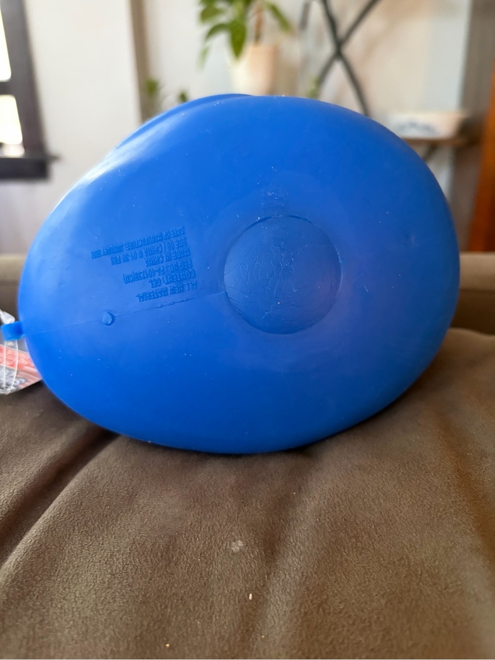 Squeeezy Blue Rubber Duck with Orange Beak - Picture 3 of 4